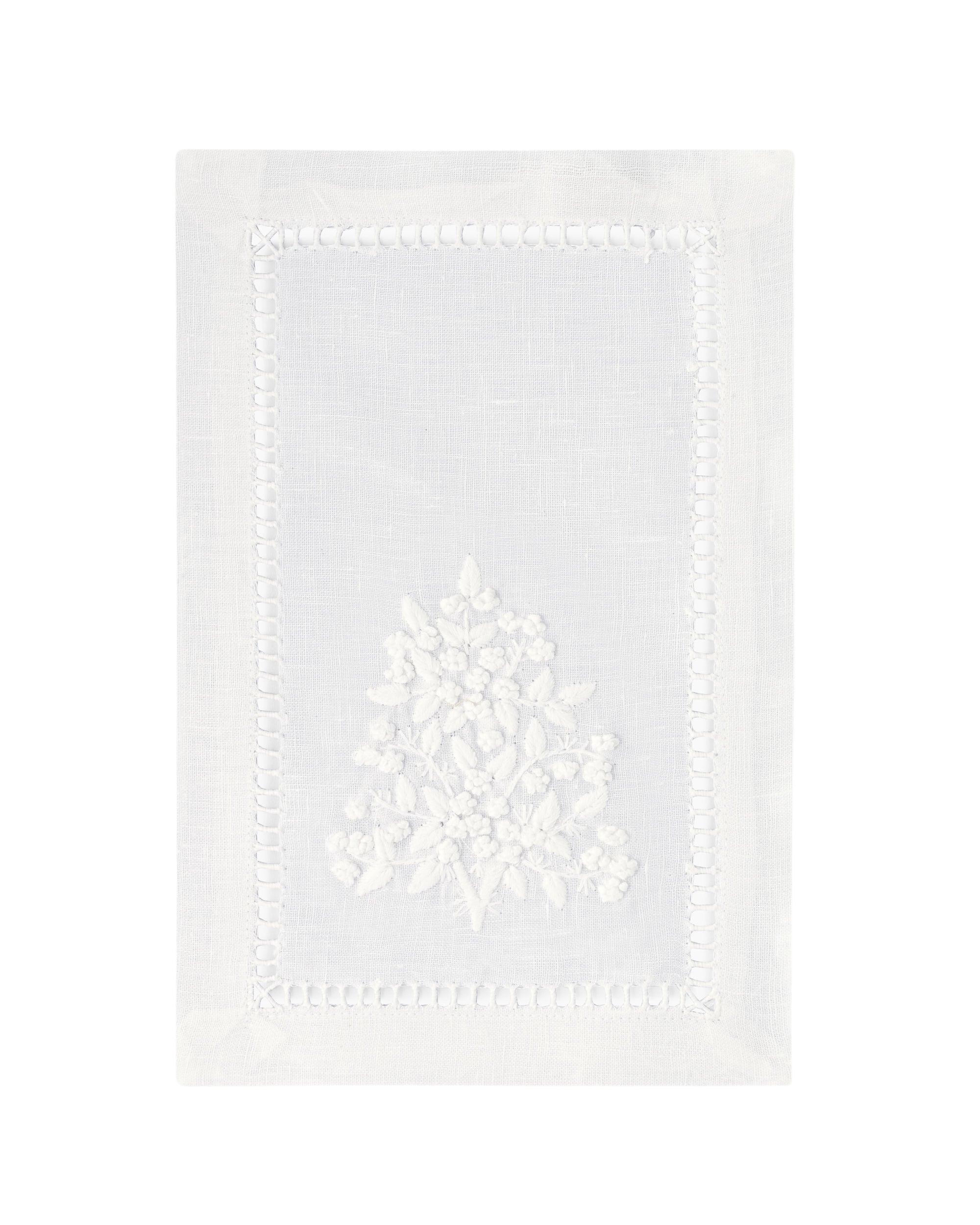 Henry Handwork Jardin Linen Cocktail Napkin - Thumbnail 5