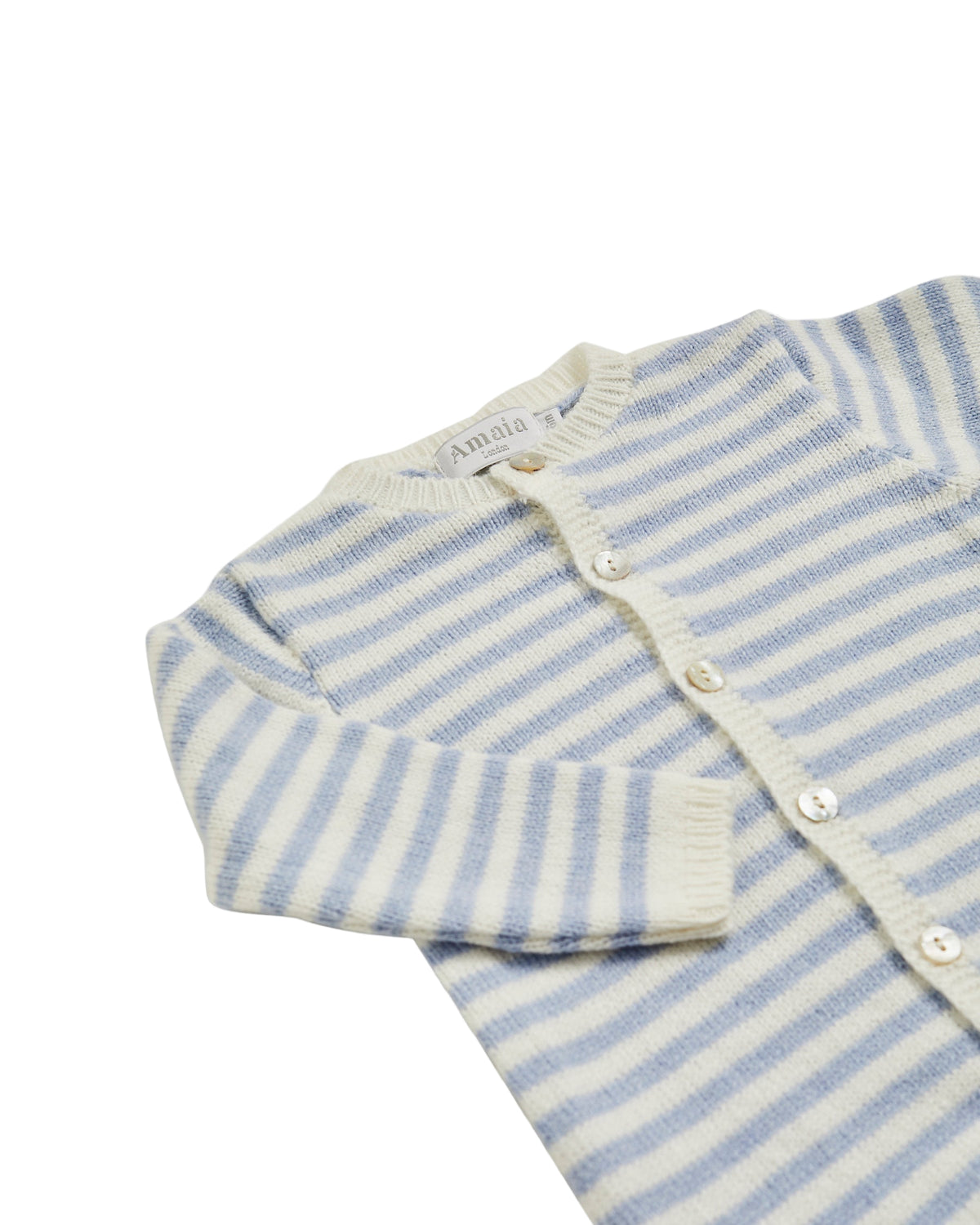 Dalton Romper in Dusty Blue Stripe
