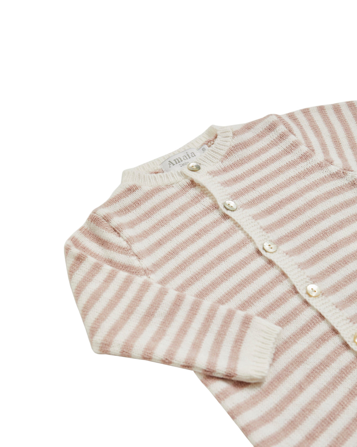 Dalton Romper in Dusty Pink Stripe