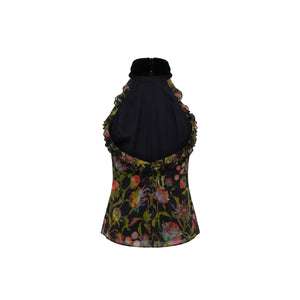 Darcy Top in Rainbow Thistle Silk Chiffon