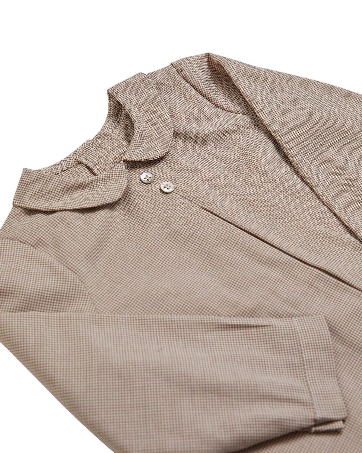 Darius Shirt in Beige Minicheck