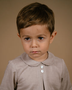 Darius Shirt in Beige Minicheck