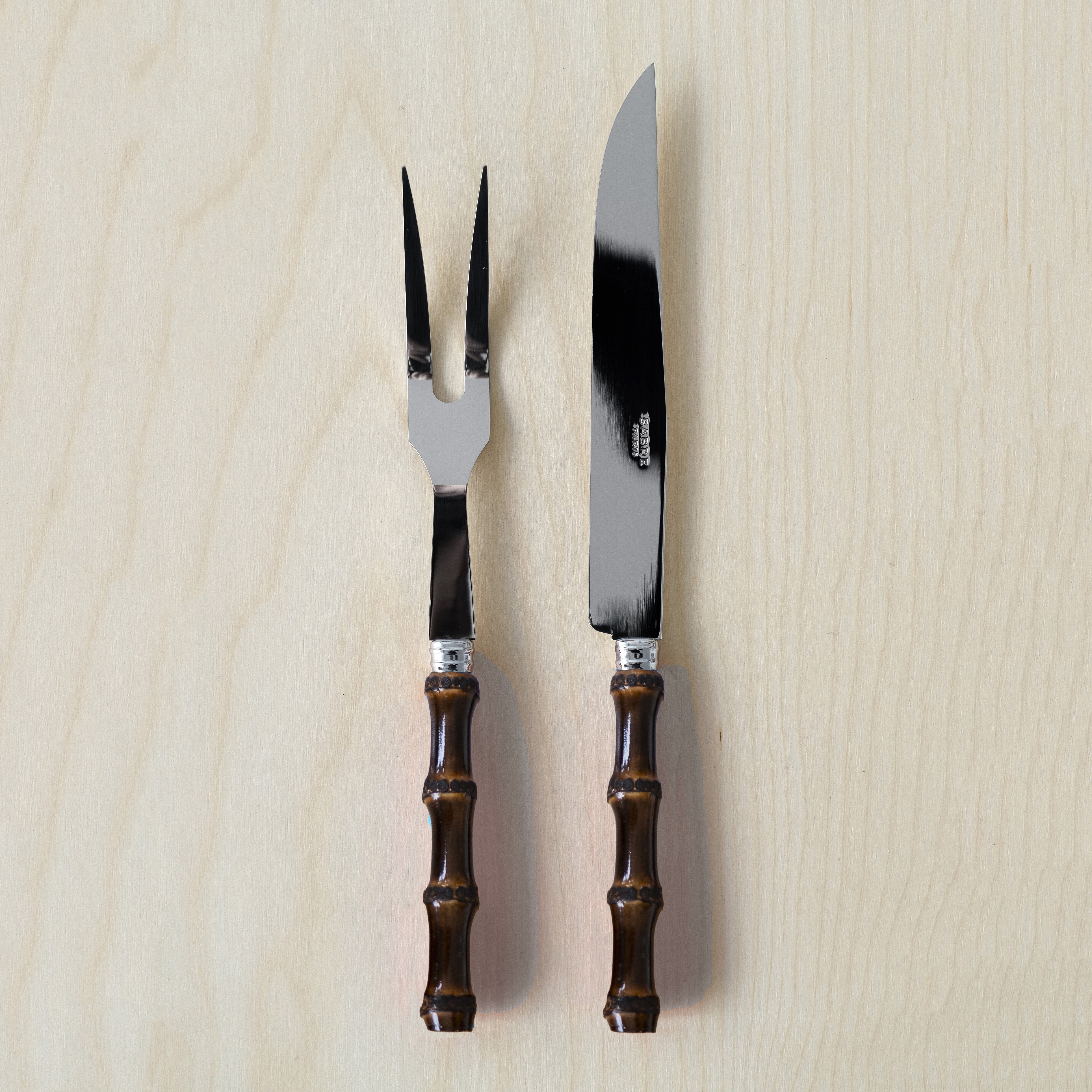 Panda Dark Bamboo Carving Set