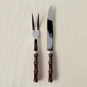 Panda Dark Bamboo Carving Set