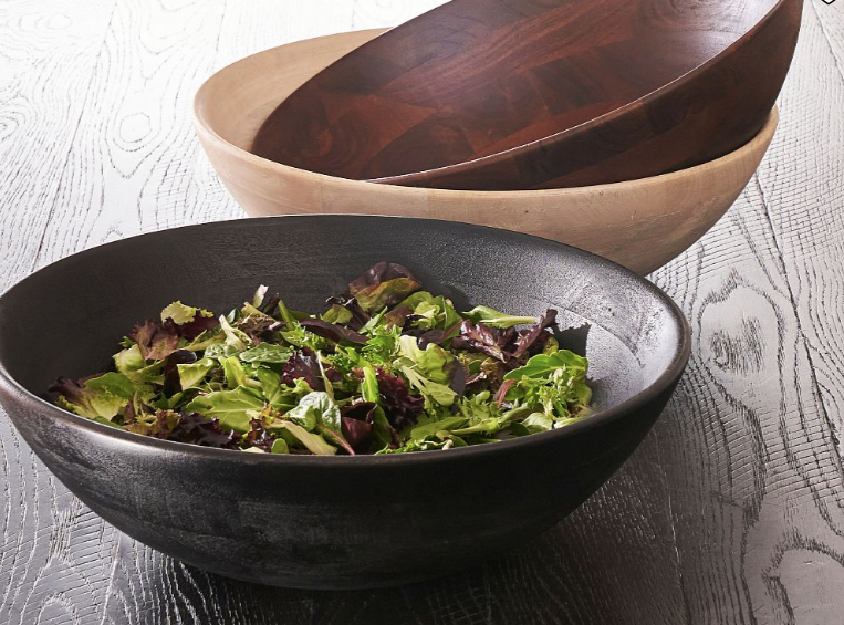 Chateau Wood Handcrafted Salad Bowl
