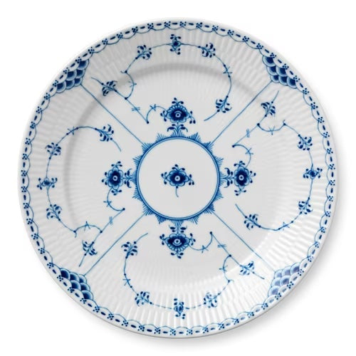 Royal Copenhagen Blue Fluted Half Lace Dinner Plate