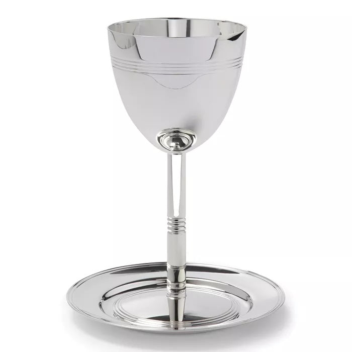 ChristofleKiddush Cup & Saucer