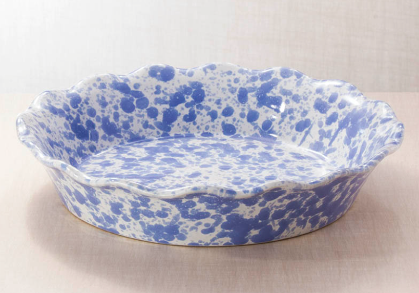 Centerpiece Pie Pan in Morning Glory Blue