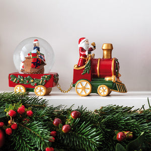 Christmas Toys Santa Train with Snow Globe in Multi