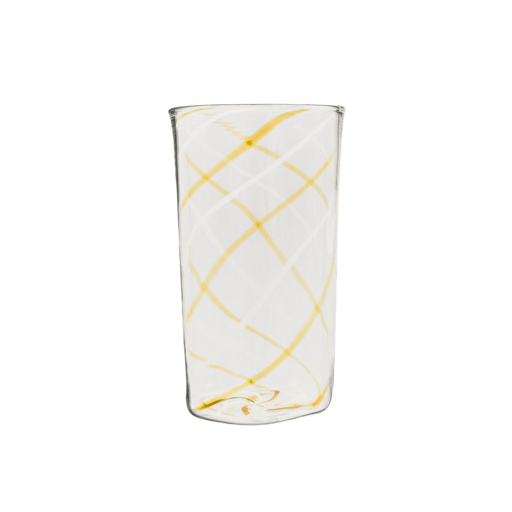 Amber Swirl Highball Glass