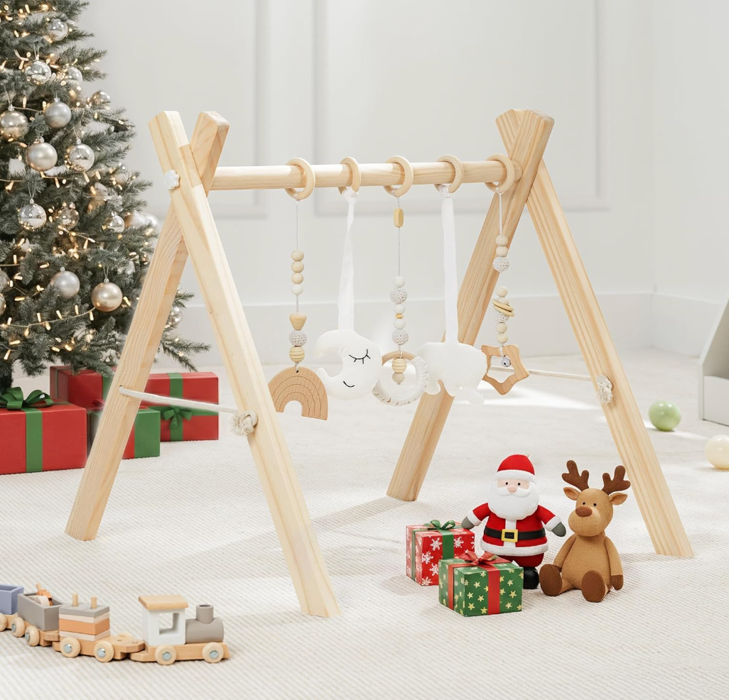 Comfy Cubs Wooden Baby Play Gym