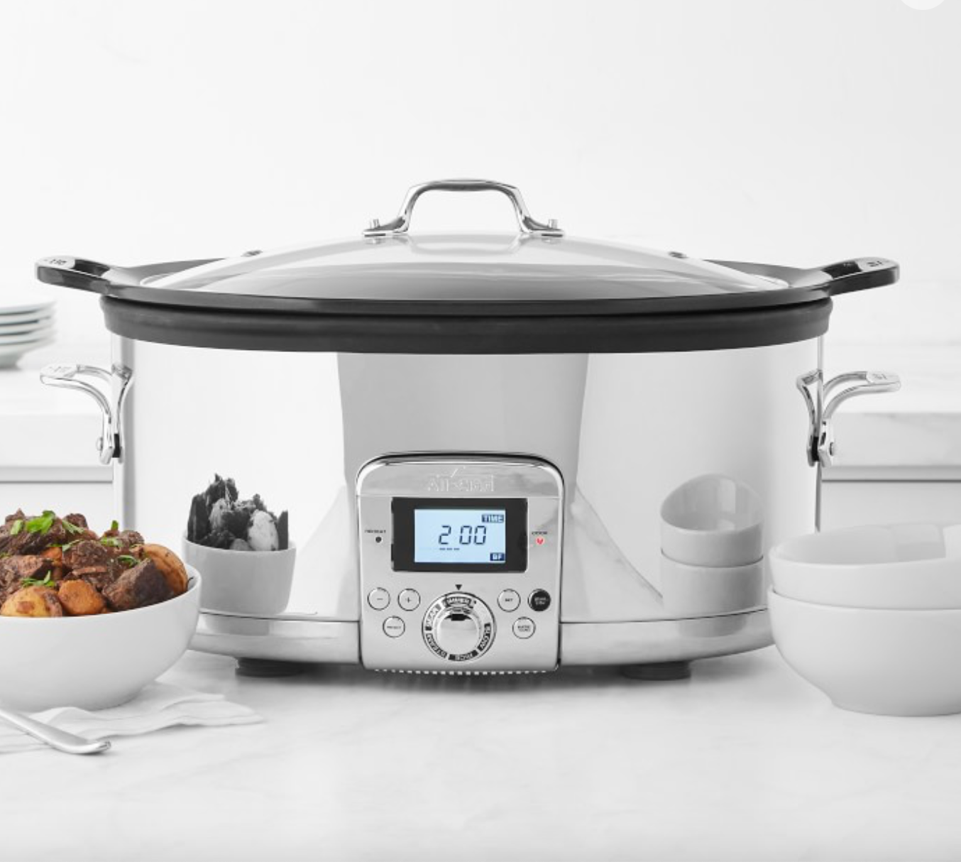 All-Clad Gourmet Plus Slow Cooker, 7-Qt. with All-In One Browning
