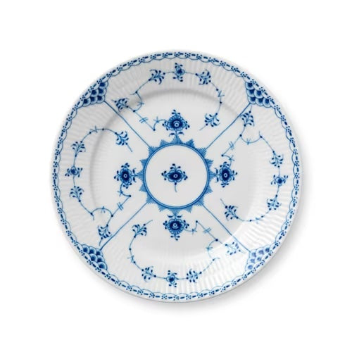 Royal Copenhagen Blue Fluted Half Lace Salad Plate