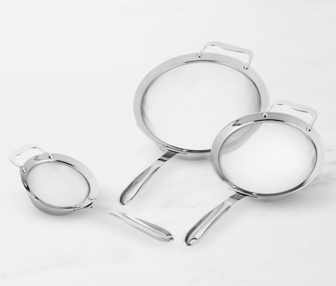 All-Clad Stainless-Steel Strainer, Set of 3
