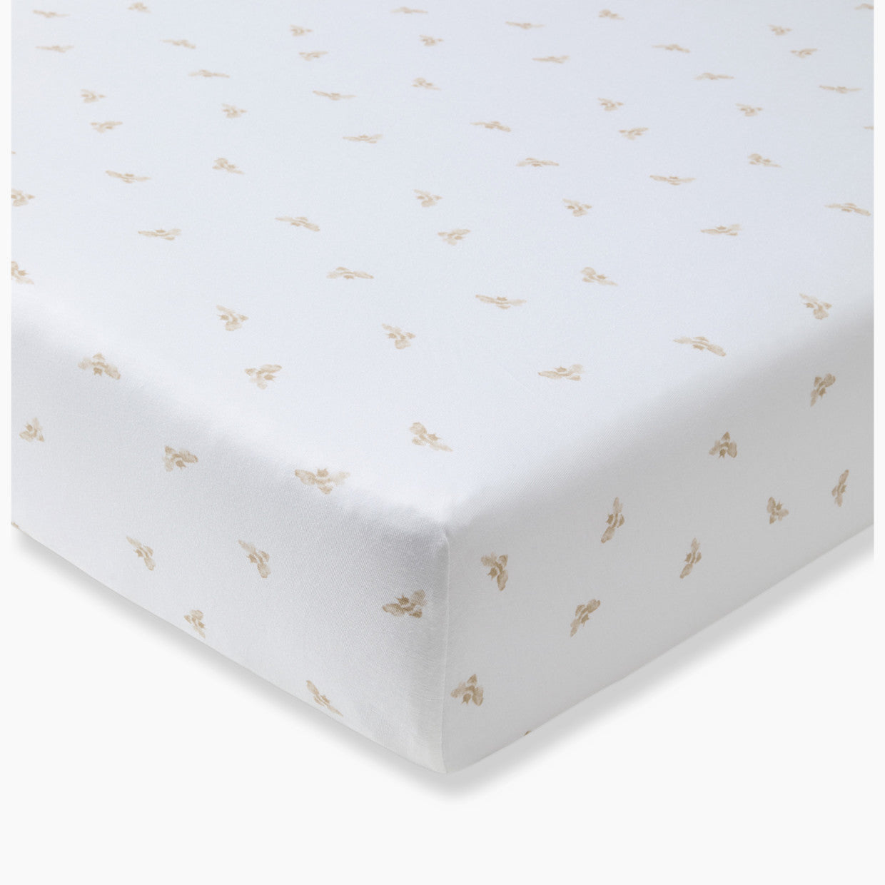 Burt's Bees BabyOrganic Cotton Jersey Fitted Crib Sheet in TAN BEE
