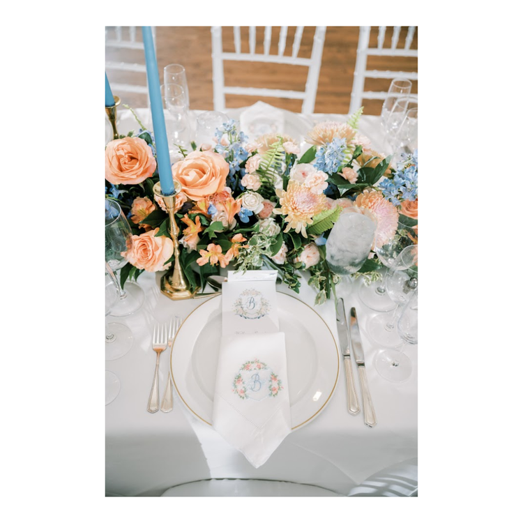 Contribution to Head Table Napkin Monogramming