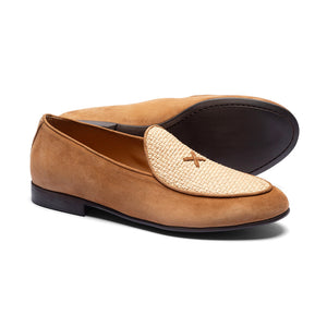 Women's Cognac Raffia Milano Loafer