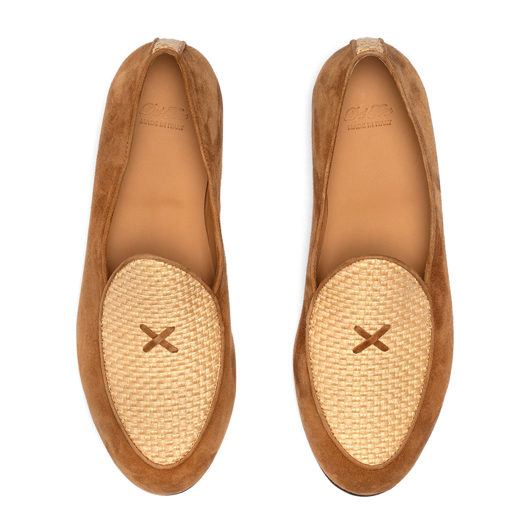 Women's Cognac Raffia Milano Loafer