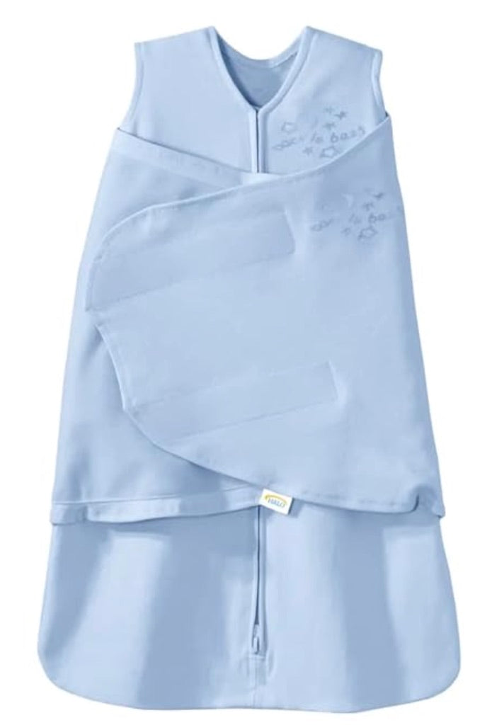 100% Cotton Sleepsack Swaddle, Baby Blue, Newborn