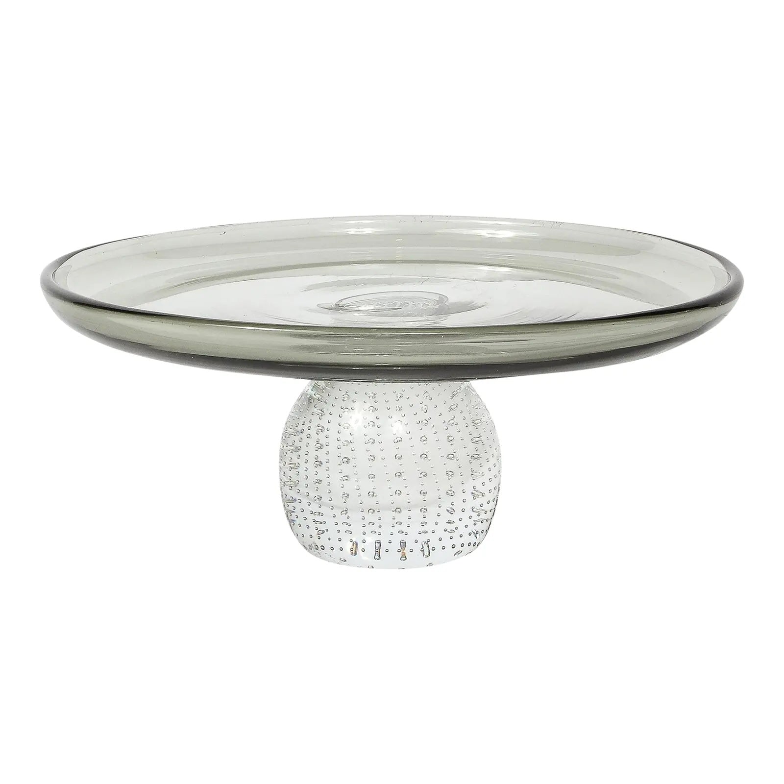 Carl Erickson Blown Glass Cake Stand