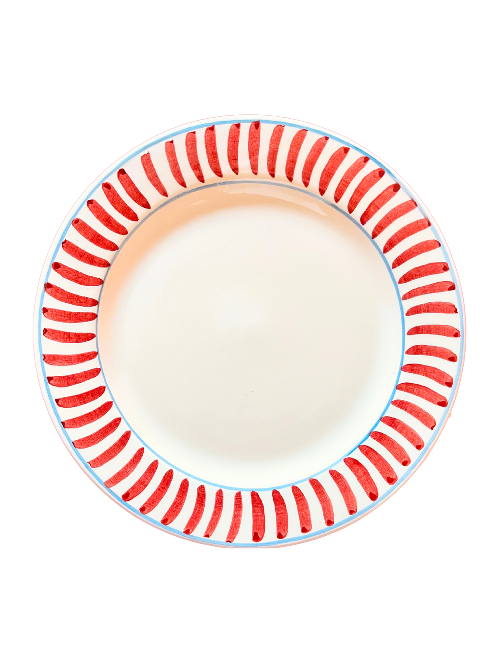 Red Dinner Plate, Set of 6