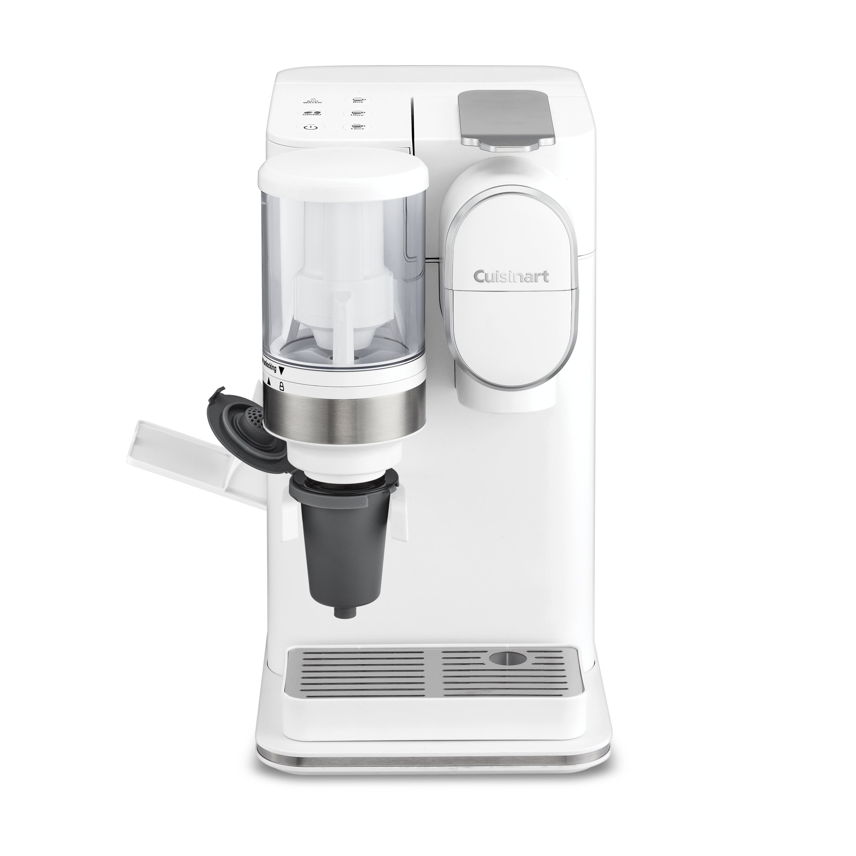Conical Burr Grind & Brew Single Serve Coffeemaker in White