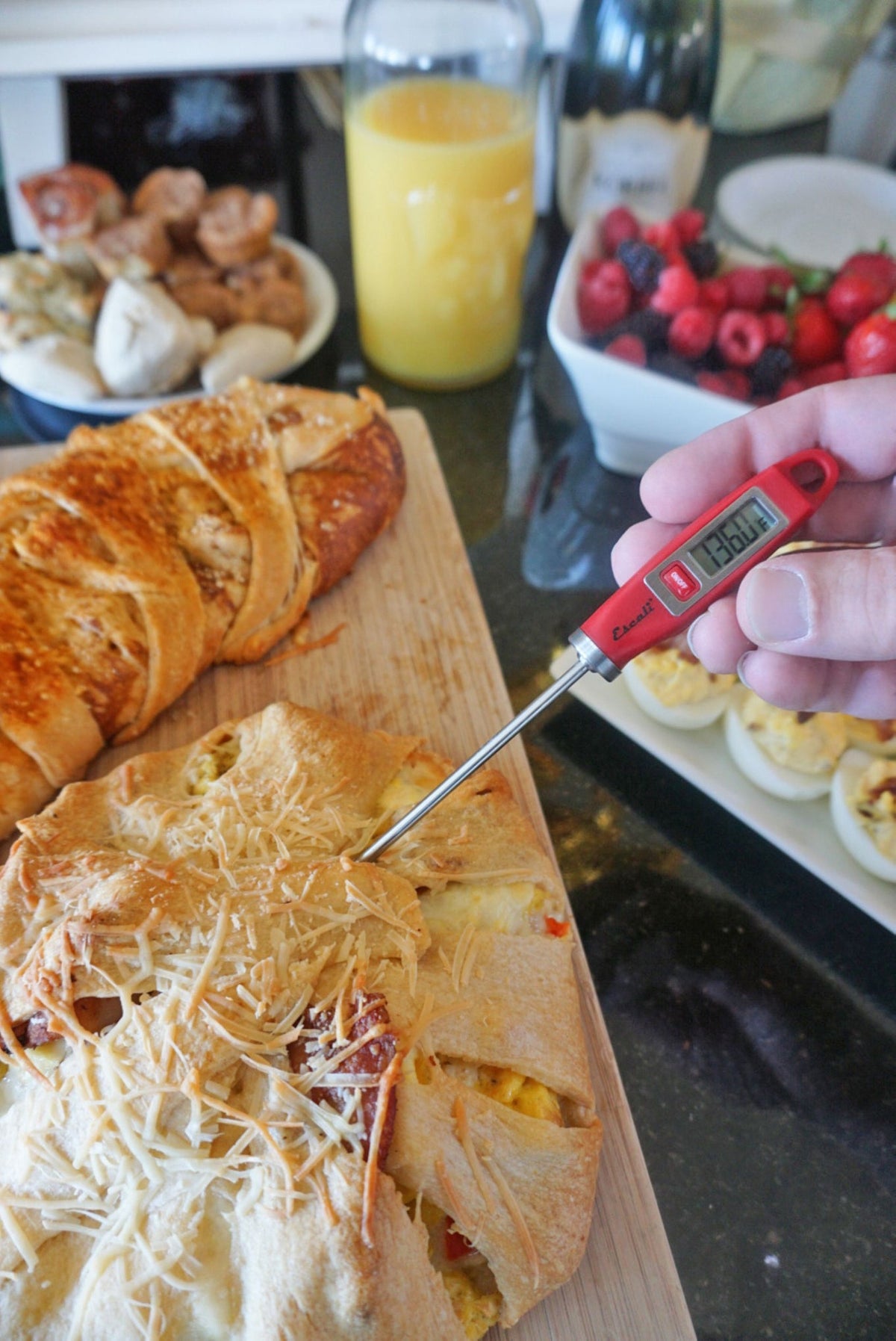 Gourmet Digital Thermometer in Red