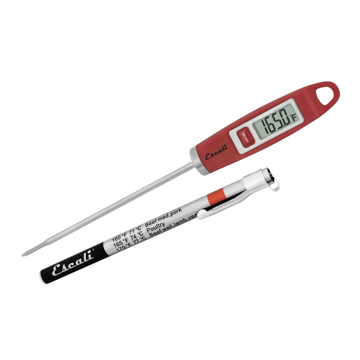 Gourmet Digital Thermometer in Red