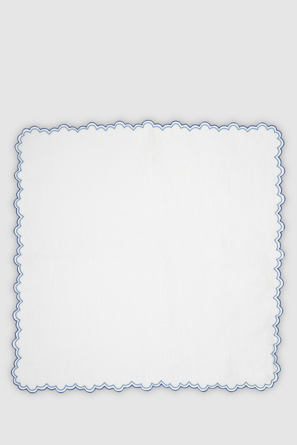 Escamas Linen Dinner Napkin in Blue