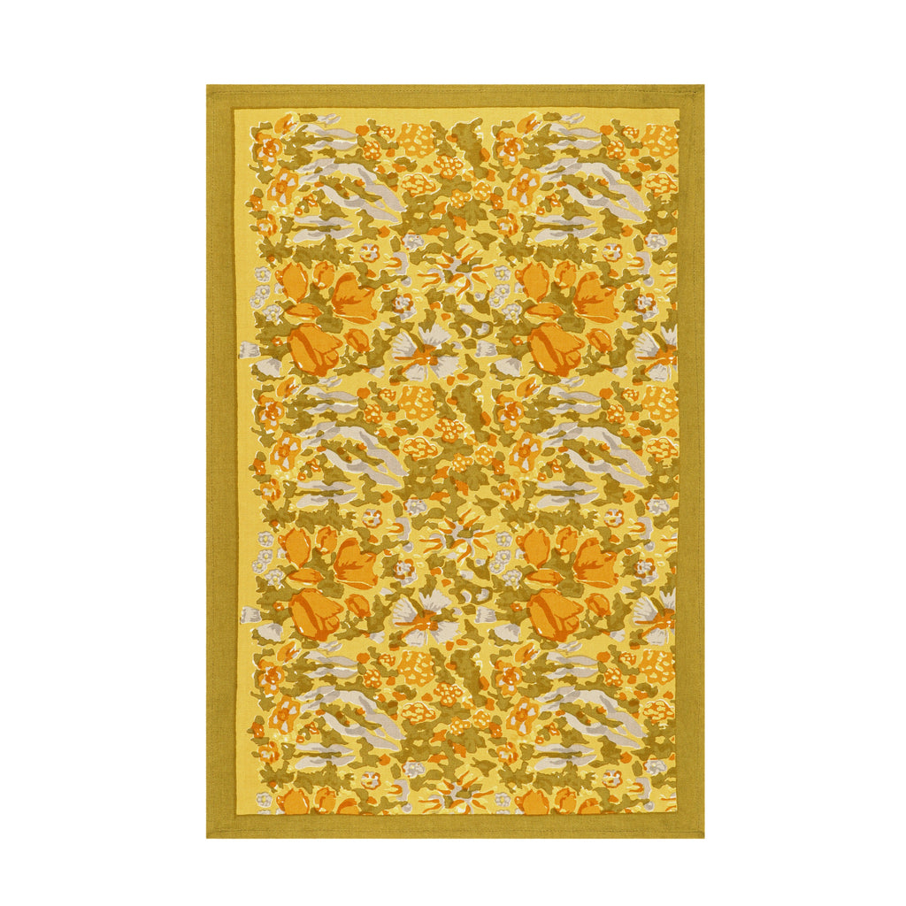 Jardin Tea Towels Mustard & Grey, Set of 3