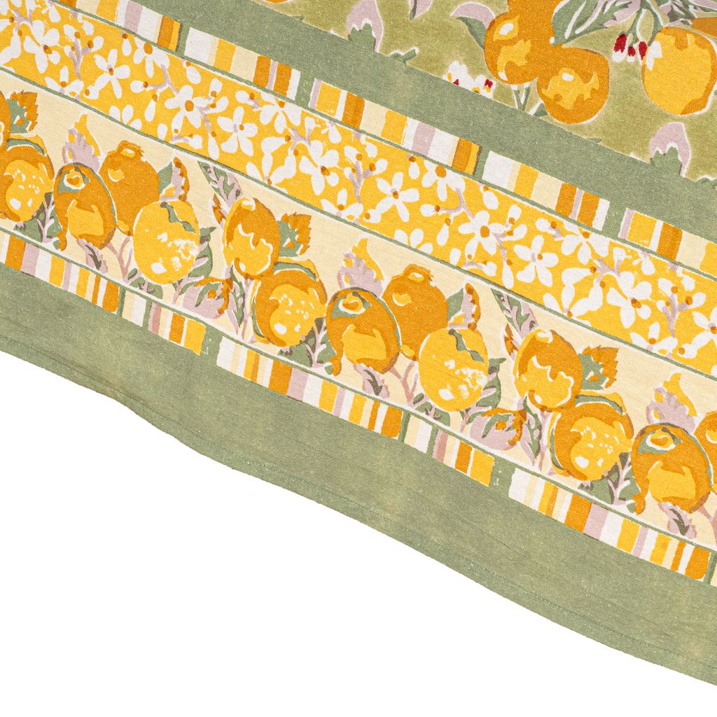 Citron Tablecloth in Vert & Yellow