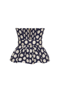 Tilda Top in Celeste Dot Navy