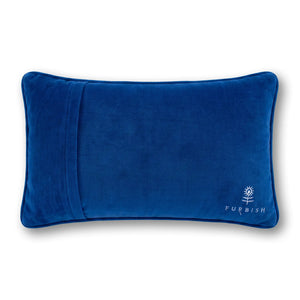 Docking The Boat Needlepoint Pillow - velvet back