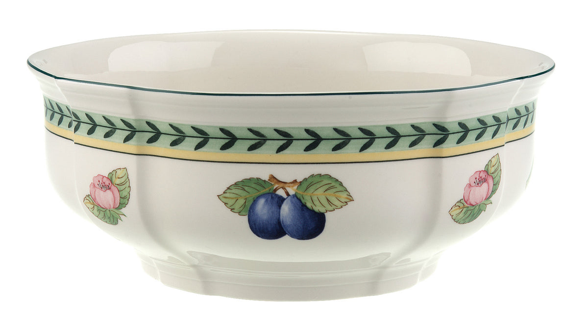 French Garden Fleurence Round Vegetable Bowl in Multi
