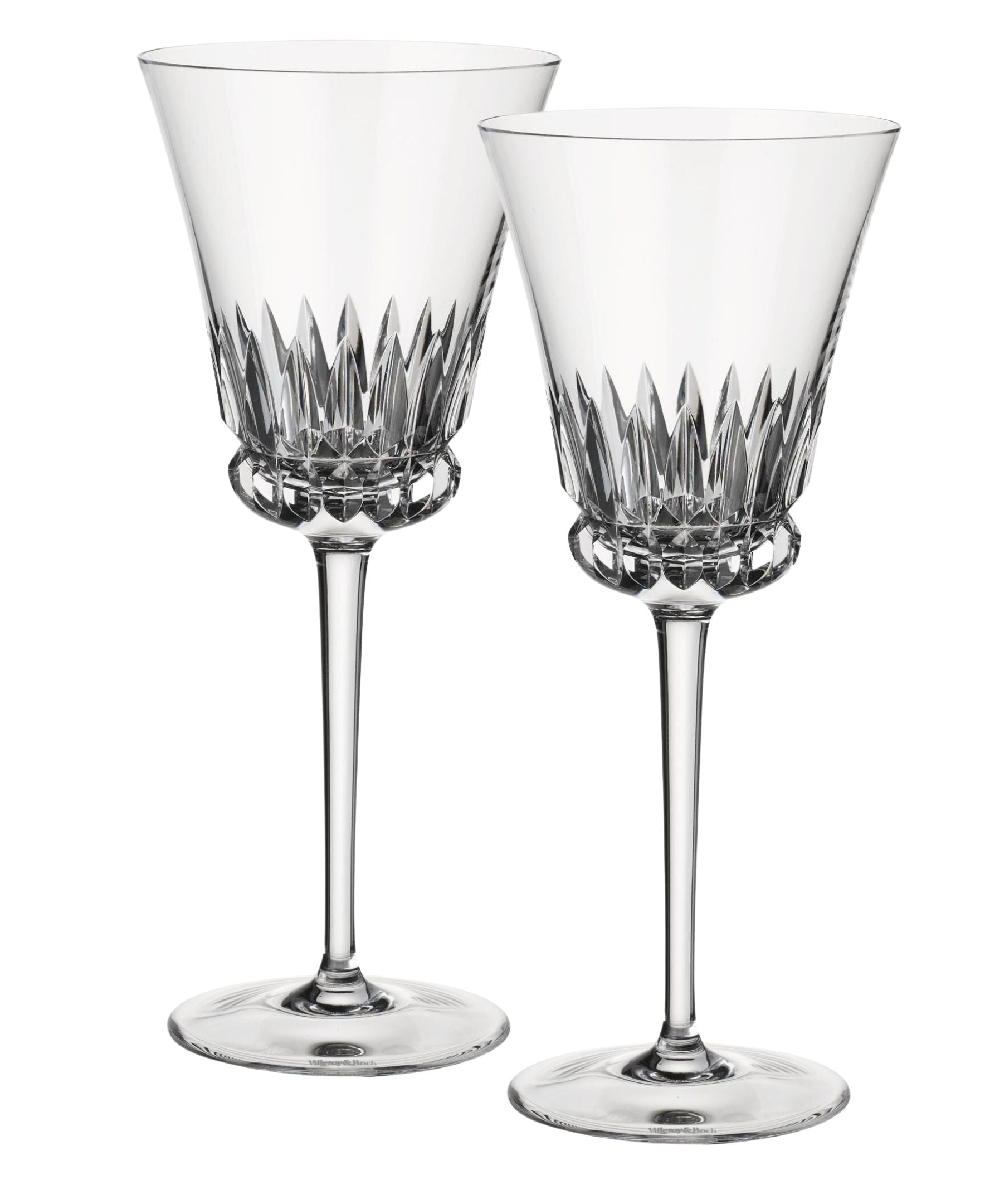 Grand Royal White Wine Pair in Clear, Set of 2