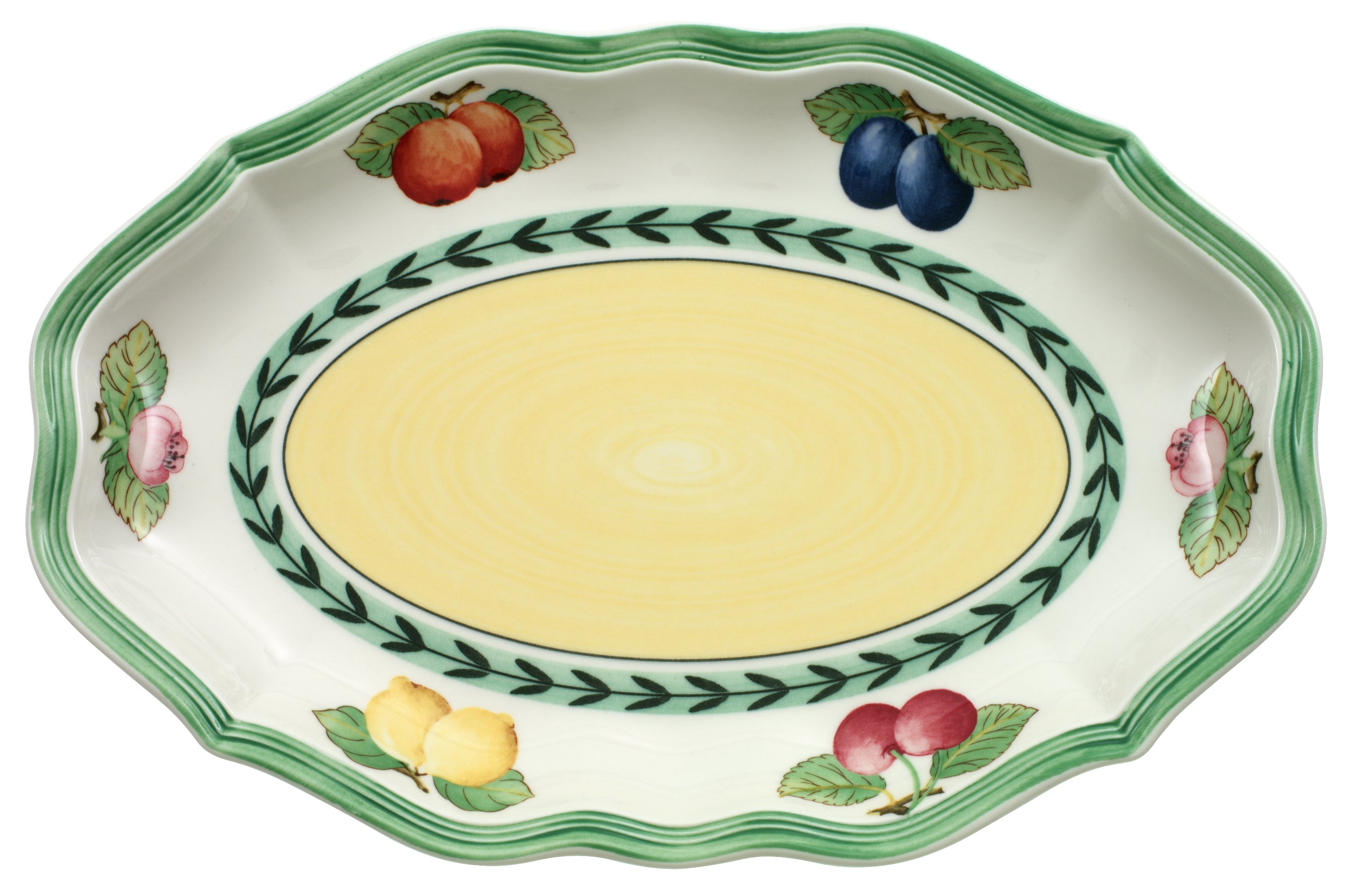 French Garden Fleurence Pickle Dish / Gravy Stand in Multi