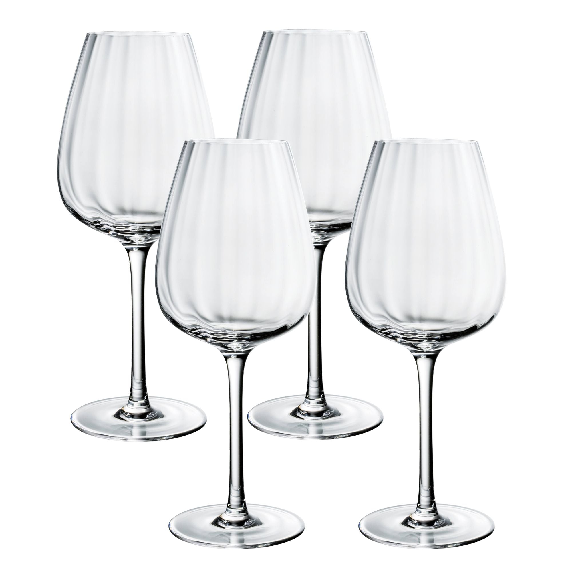 Rose Garden Red Wine in Clear, Set of 4
