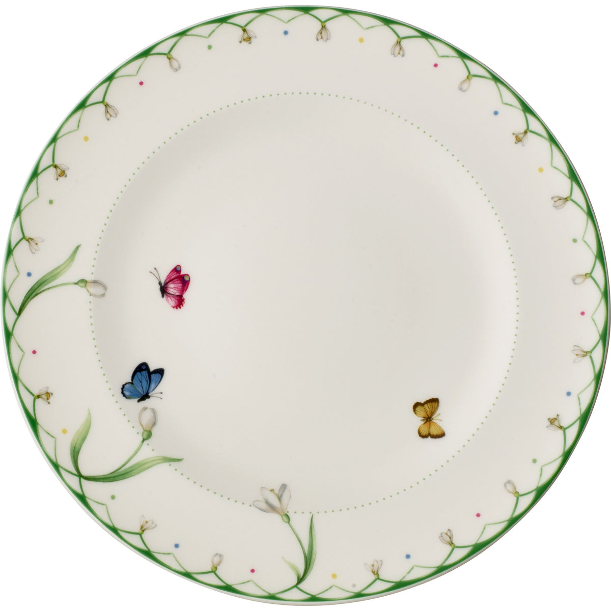 Colourful Spring Dinner Plate in Multi