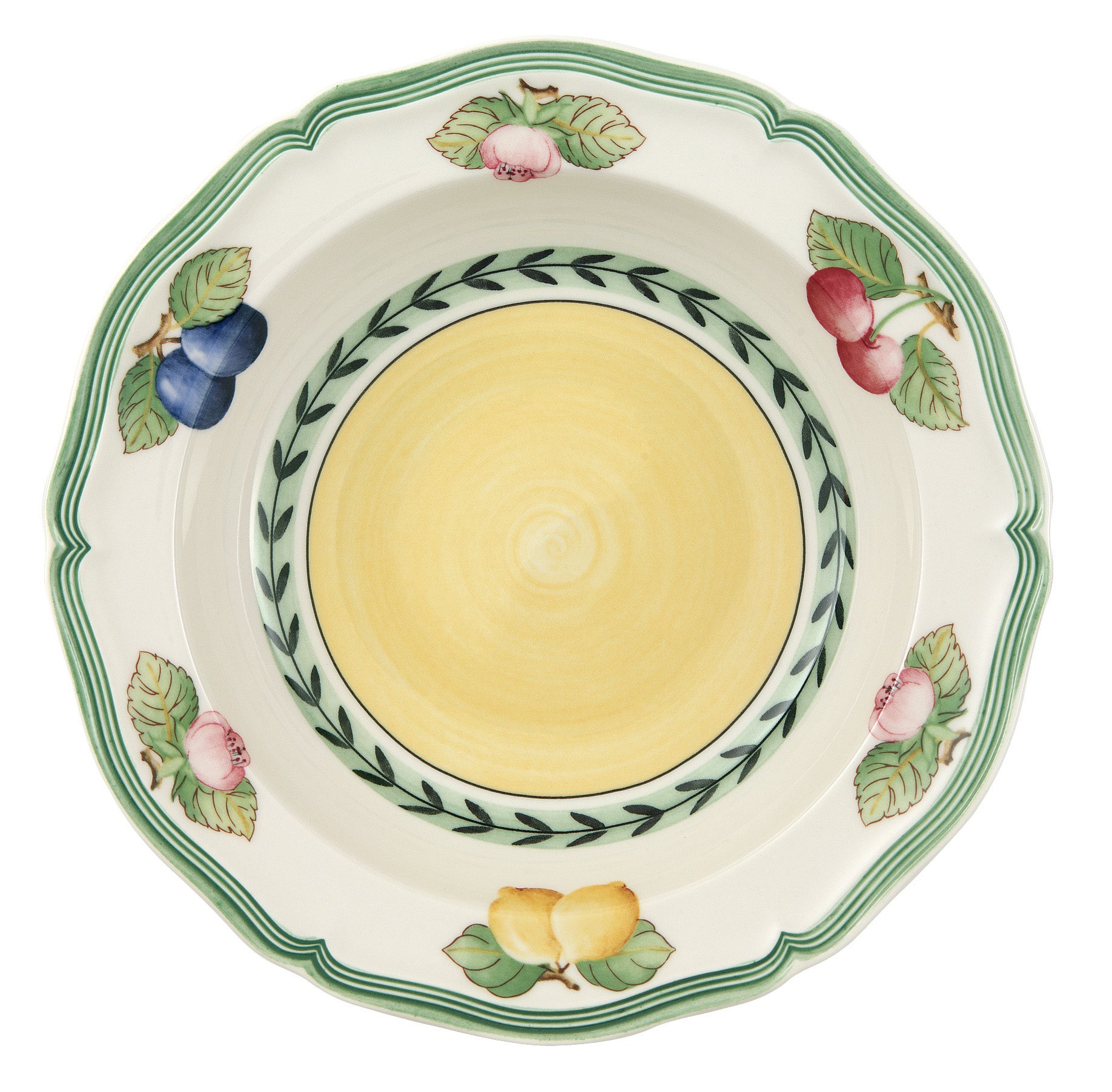 French Garden Fleurence Rim Cereal Bowl in Multi
