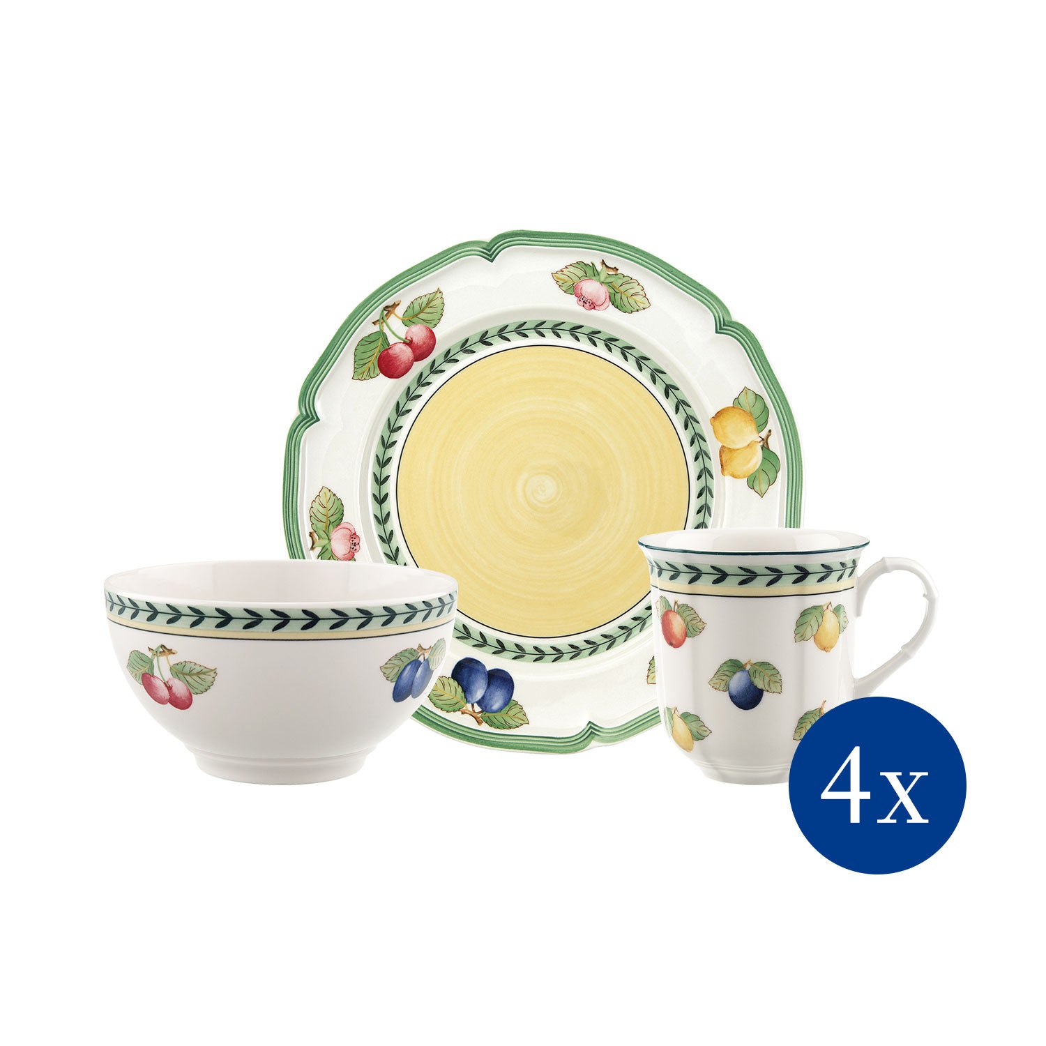 French Garden Fleurence 12 Piece Set in Multi