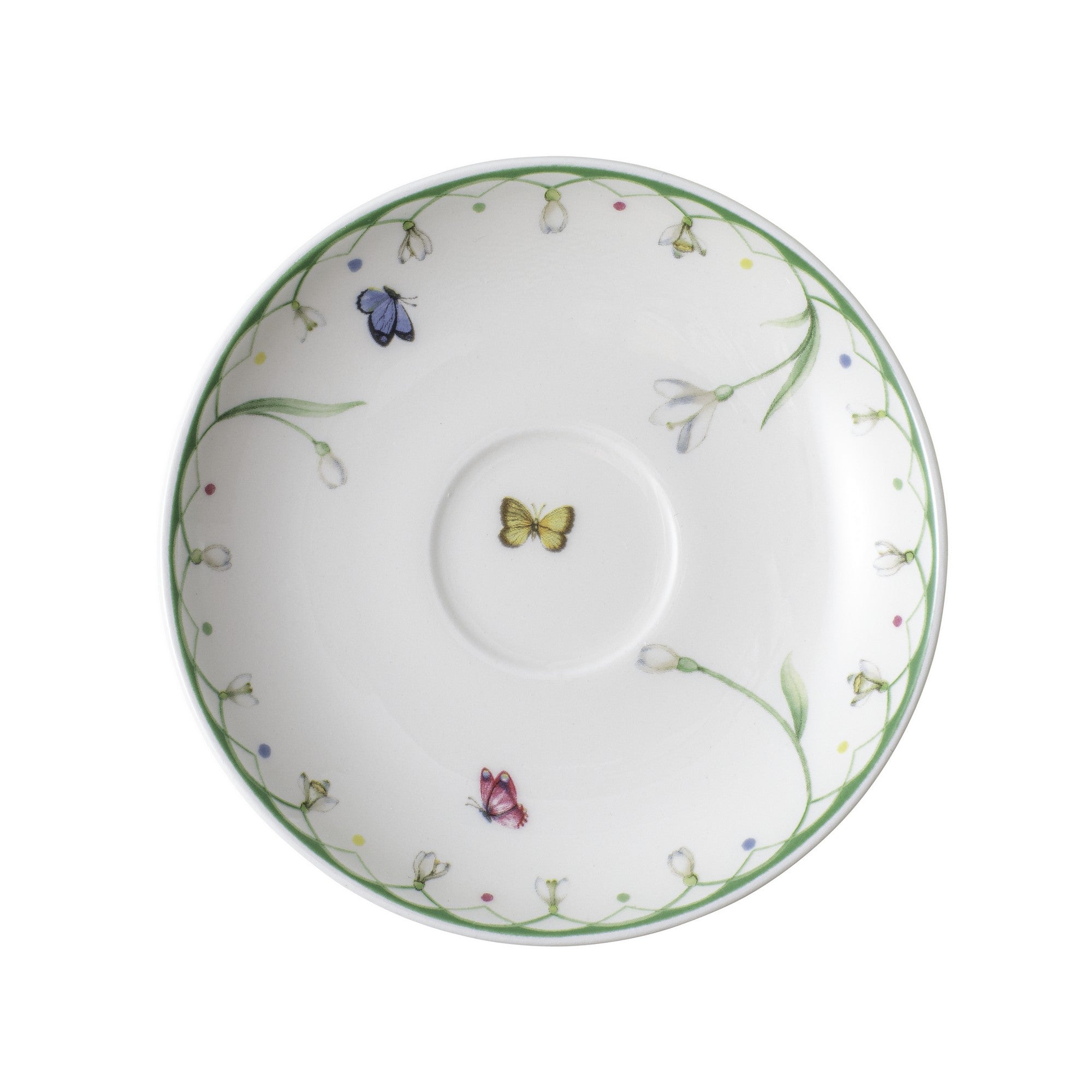 Colourful Spring Espresso Saucer in Multi