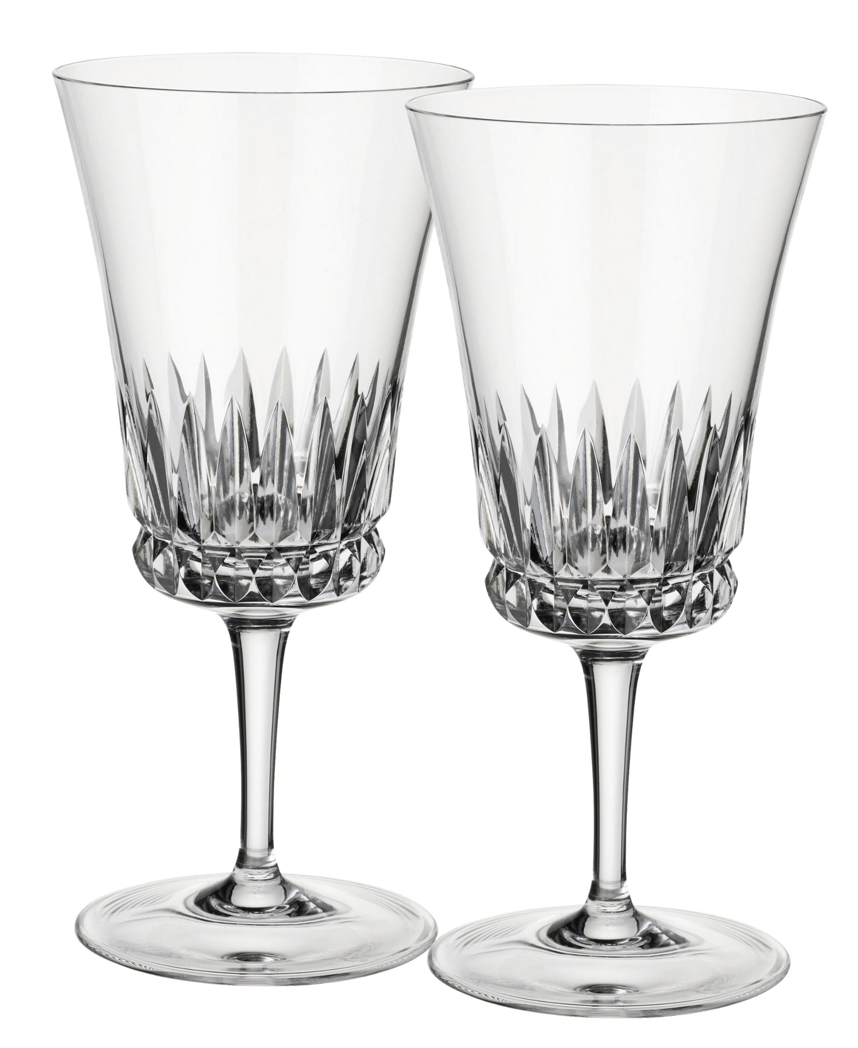Grand Royal Water Goblet Pair in Clear, Set of 2