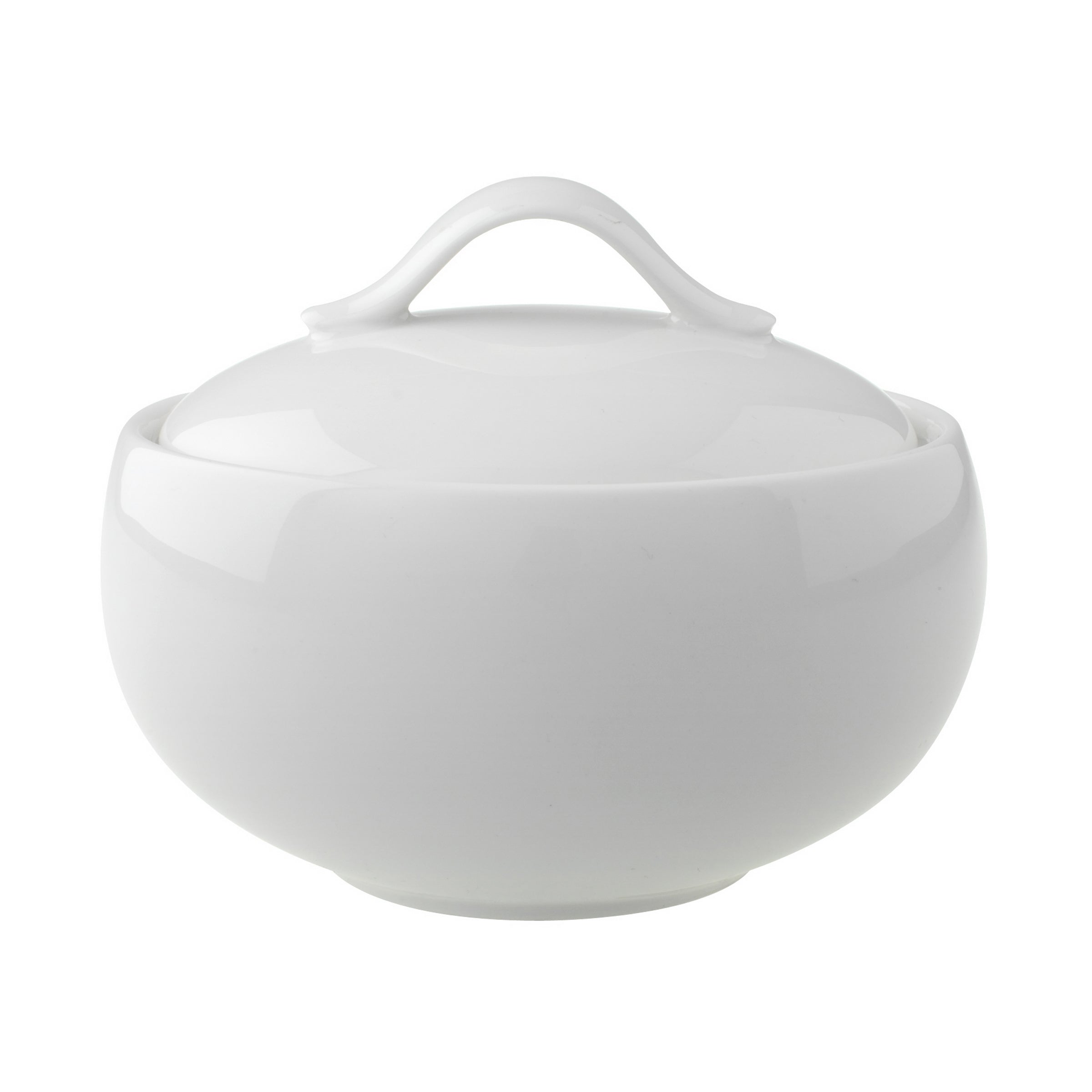 New Cottage Basic Covered Sugar in White