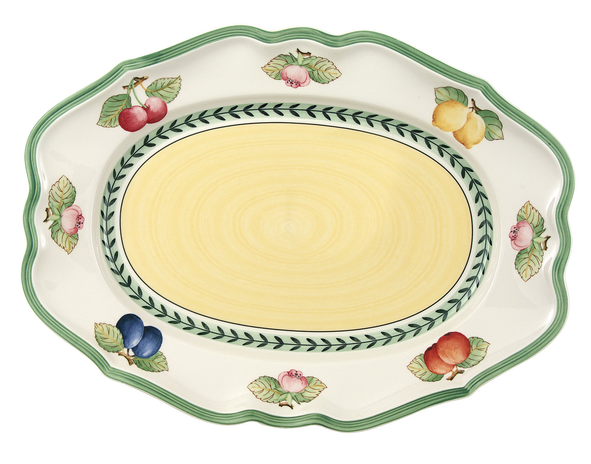 French Garden Fleurence Oval Platter in Multi