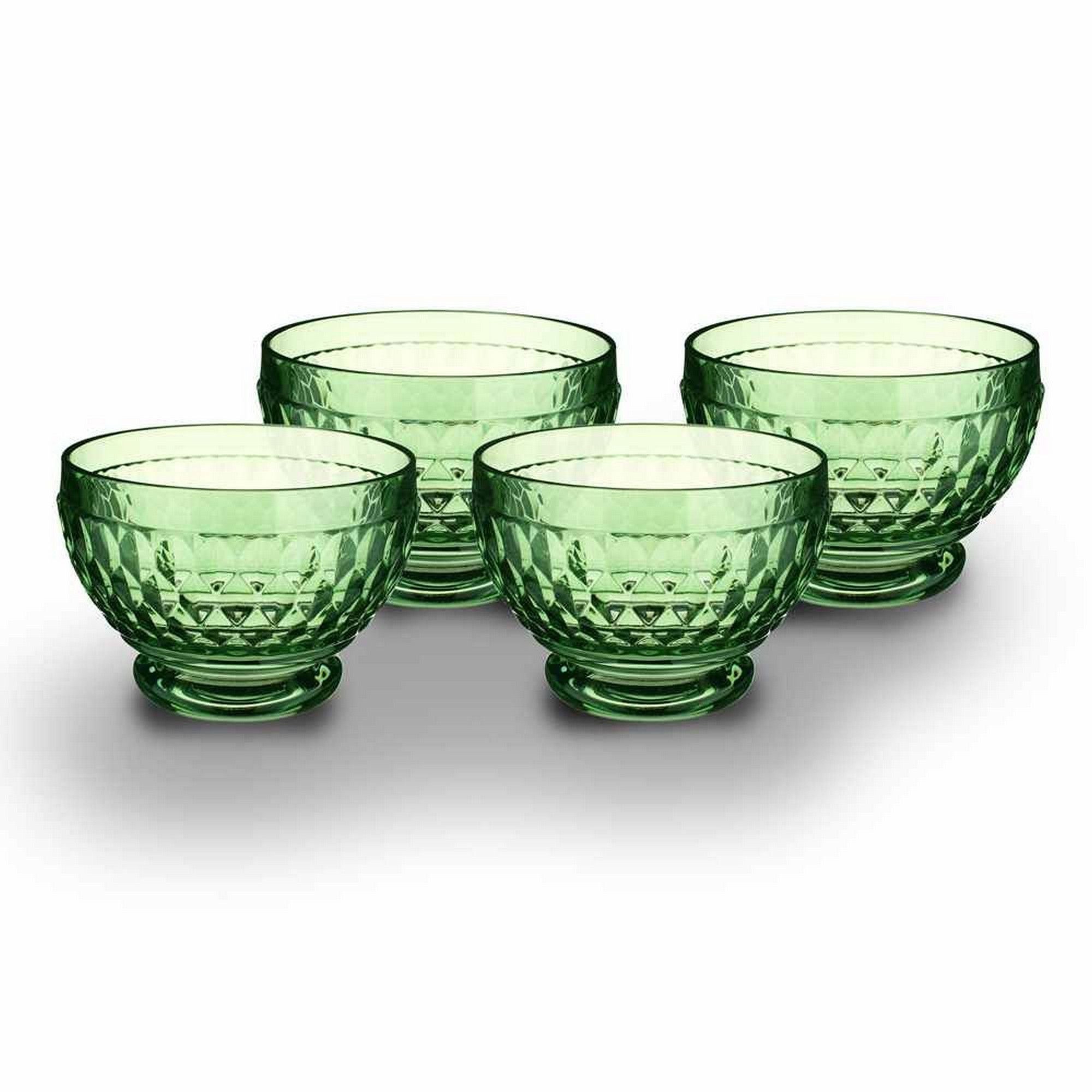Boston Colored Individual Bowl in Green, Set of 4