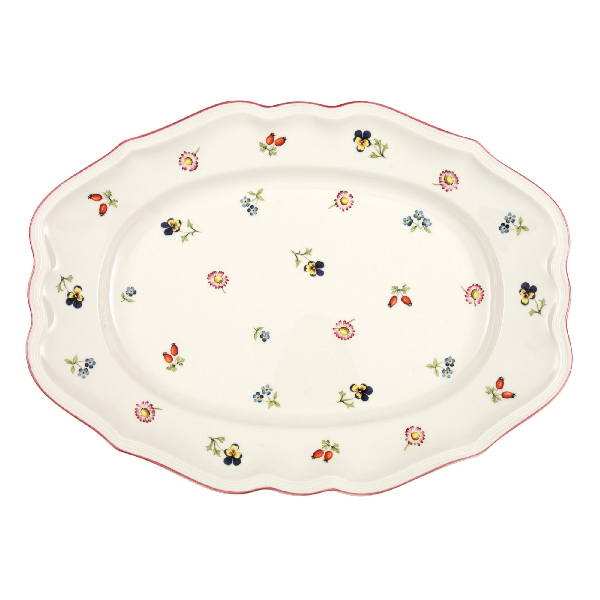 Petite Fleur Oval Platter in Multi