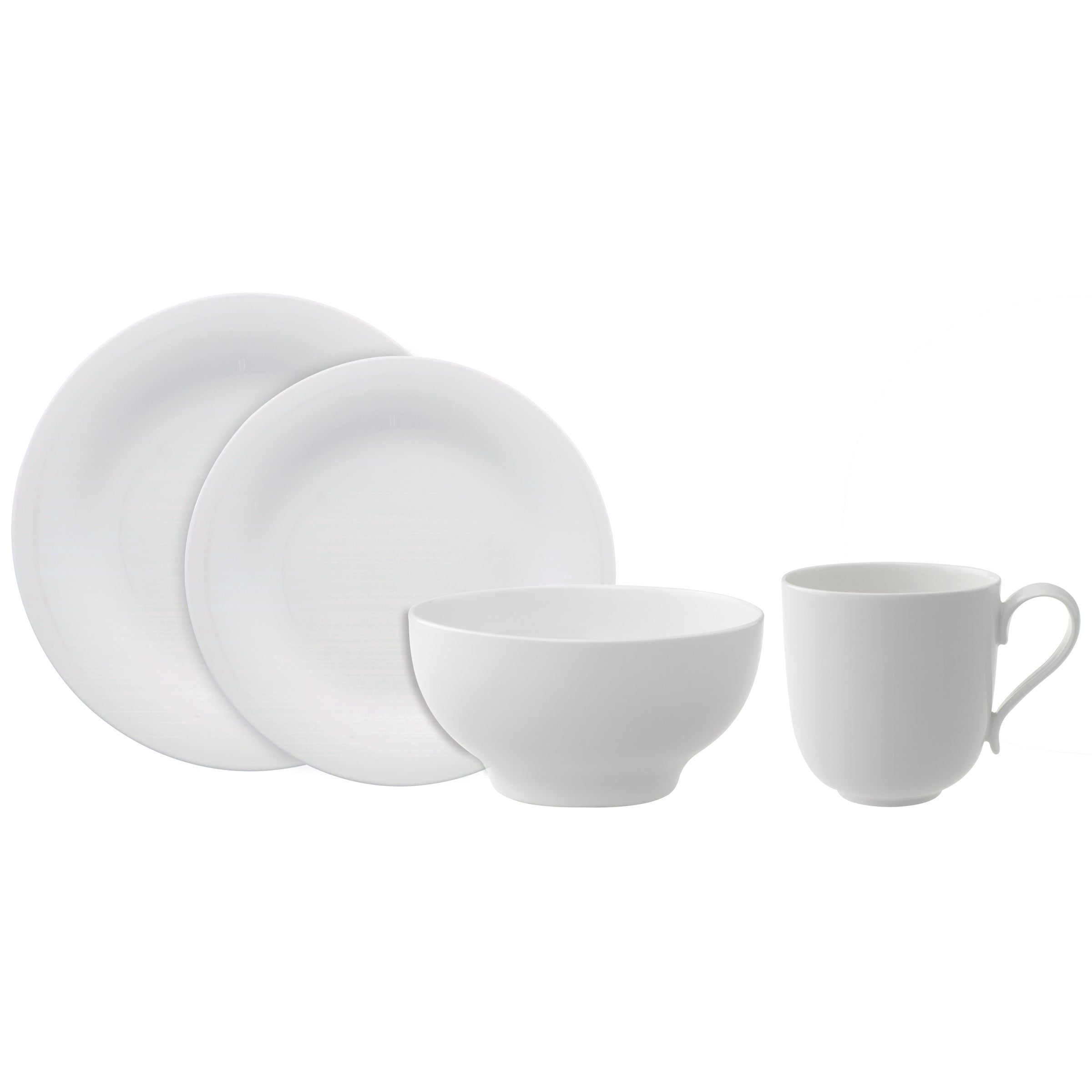 New Cottage Basic 4-Piece Place Setting in White