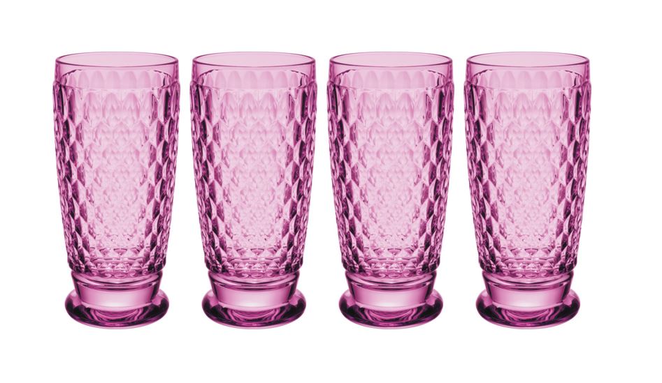 Boston Berry Highball / Tumbler in Berry, Set of 4