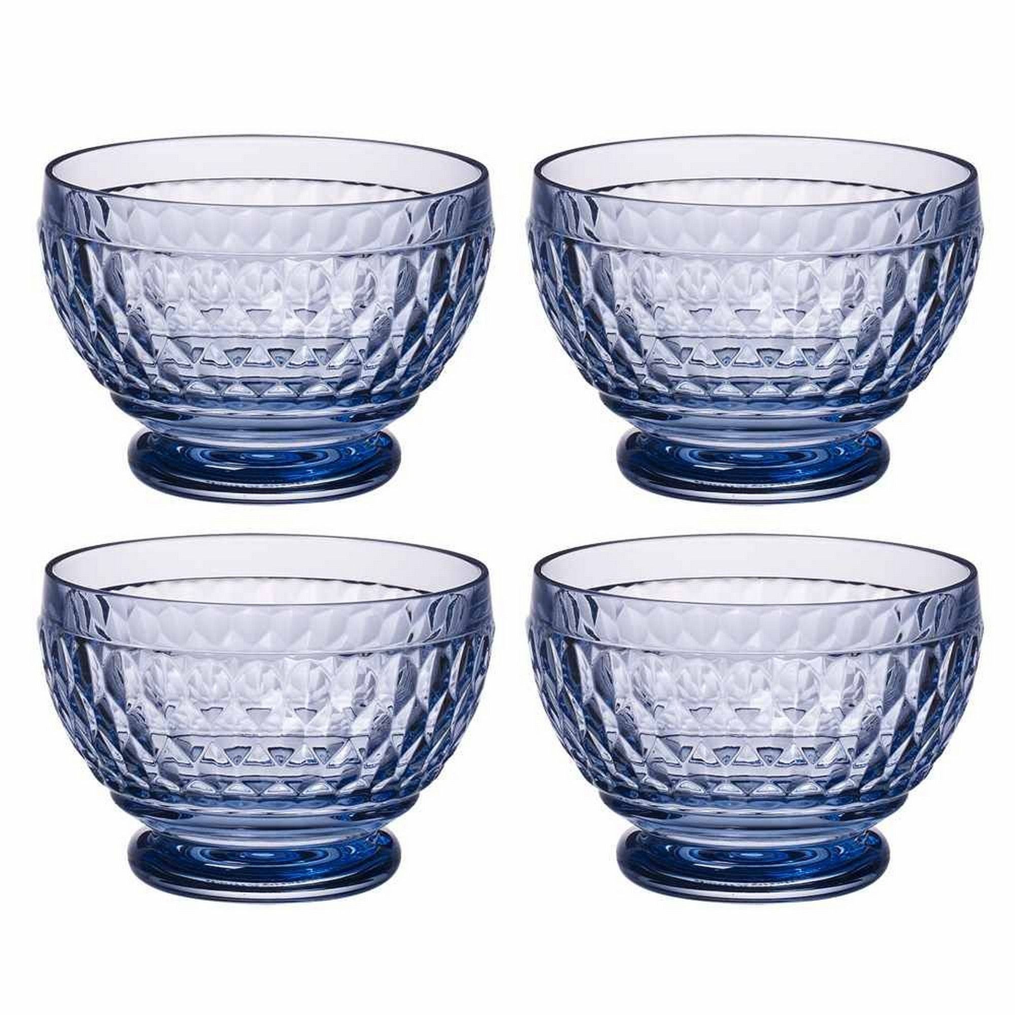 Boston Colored Individual Bowl in Blue, Set of 4