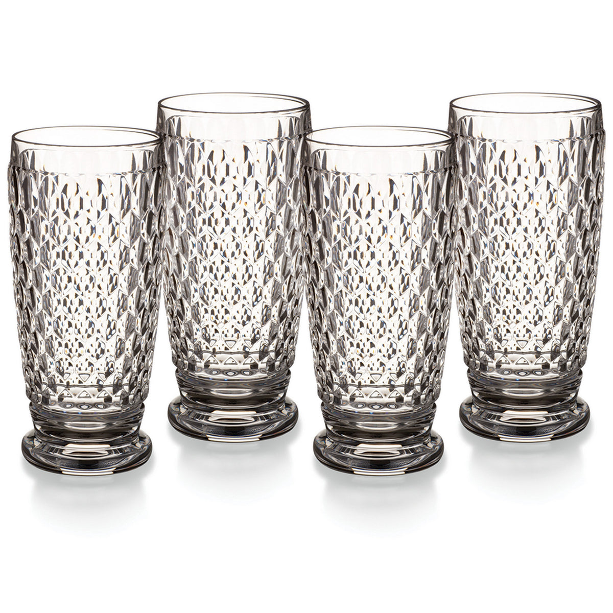 Boston Highball / Tumbler in Clear, Set of 4